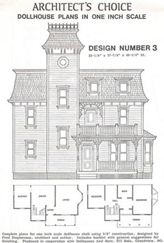 Dollhouse Miniature Dollhouse Plan #3